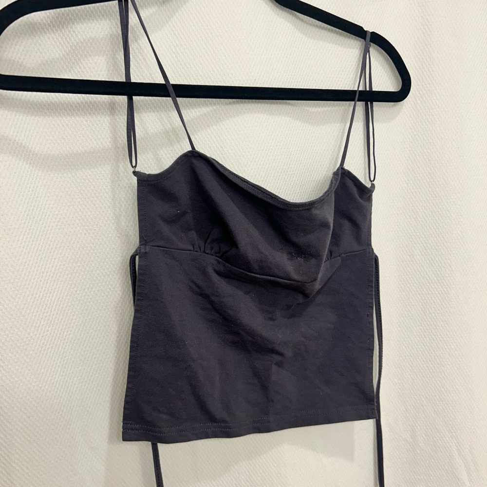 EDIKTED blue/gray open back top